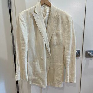 Ralph Lauren Off-White Linen Blazer